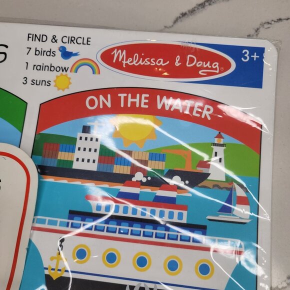 Melissa & Doug Learning Mat Vehicles lot Of 6 in The Sky On The Water On The Gro - Picture 2 of 6